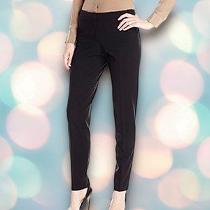 Calvin Klein Women’s Black Slim Straight Low-Rise Slacks Dress Pants Size 6
